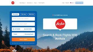 Airasia login online booking
