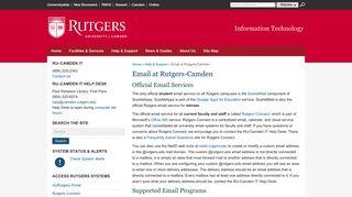 rutgers microsoft outlook email