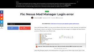nexus mod manager download error