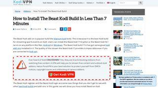 how to use kodi beast