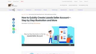 Lazada seller center login web