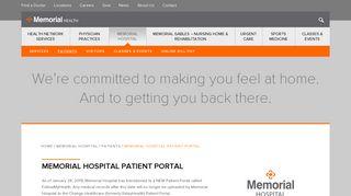 mychart login memorial hospital