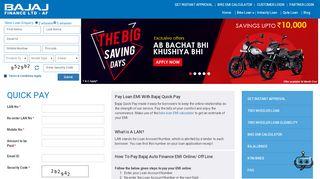 bajaj auto finance online