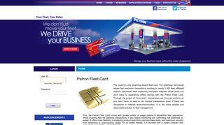 Petron fleet card login