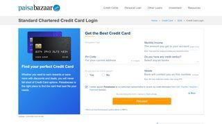Standard Chartered Bank Credit Card Internet Banking Login Standard Chartered