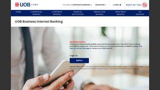 Uob bank internet banking login